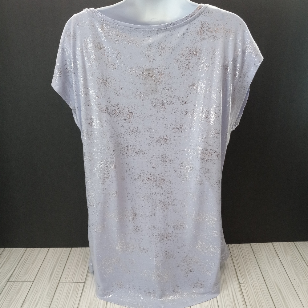 Jennifer Lopez Metallic Sparkly Tee - Picture 3 of 7
